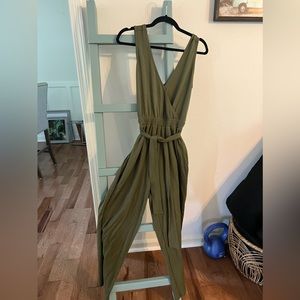 Olive Green cotton Romper- never worn